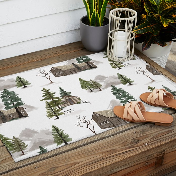 Cozy In Pines Outdoor Rug Gallery Image 2