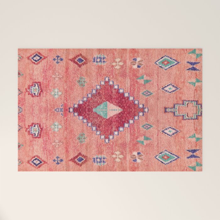 Heritage Moroccan Rug Style Design Welcome Mat Gallery Image 1