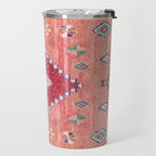 Heritage Moroccan Rug Style Design Travel Mug Gallery Image 2
