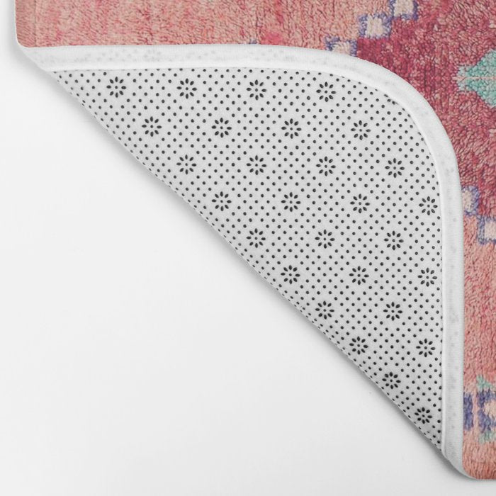 Heritage Moroccan Rug Style Design Bath Mat Gallery Image 2