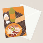 Charcuterie, Wine and Baguette Stationery Card Gallery Image 2