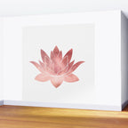 Pink Lotus Flower | Watercolor Texture Wall Mural Gallery Image 2