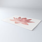 Pink Lotus Flower | Watercolor Texture Rug Gallery Image 3