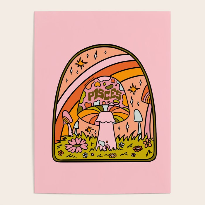 Pisces Mushroom Poster Gallery Image 4