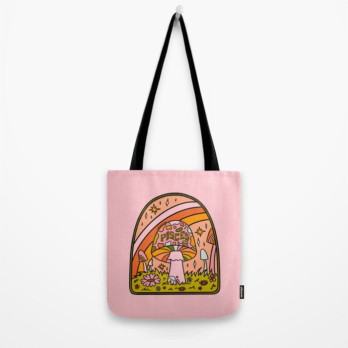 Pisces Mushroom Tote Bag Gallery Image 2