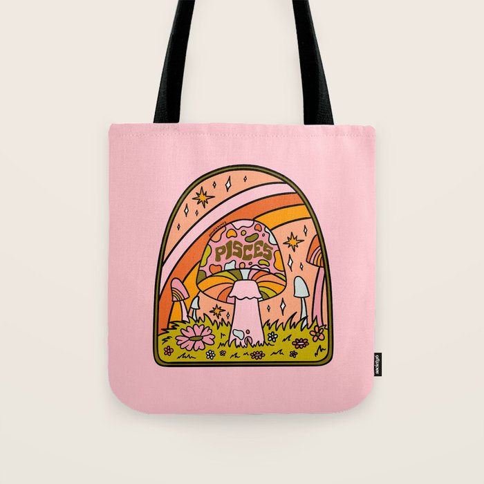 Pisces Mushroom Tote Bag Gallery Image 1