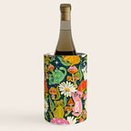 Kittens & Shrooms - Electric on Navy Wine Chiller Gallery Image 3