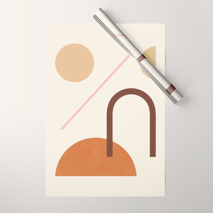 Abstraction_GEOMETRIC_SHAPE_ART_Minimalism_001C Wrapping Paper Gallery Image 1