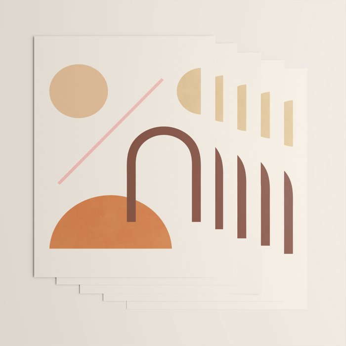 Abstraction_GEOMETRIC_SHAPE_ART_Minimalism_001C Wrapping Paper Gallery Image 3