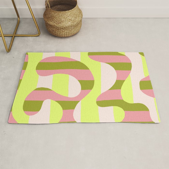 Watermelon Curve Rug Gallery Image 1