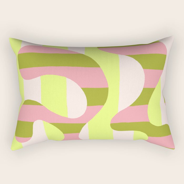 Watermelon Curve Rectangular Pillow Gallery Image 2