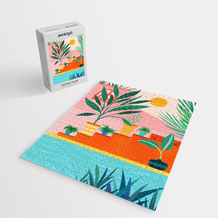Costa Rica Poolside Landscape Jigsaw Puzzle Gallery Image 2