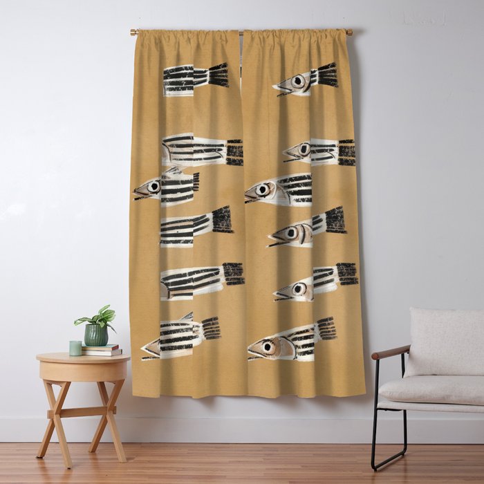 Minimal Fish Study Window Curtain Gallery Image 5