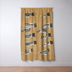 Minimal Fish Study Window Curtain Gallery Image 3