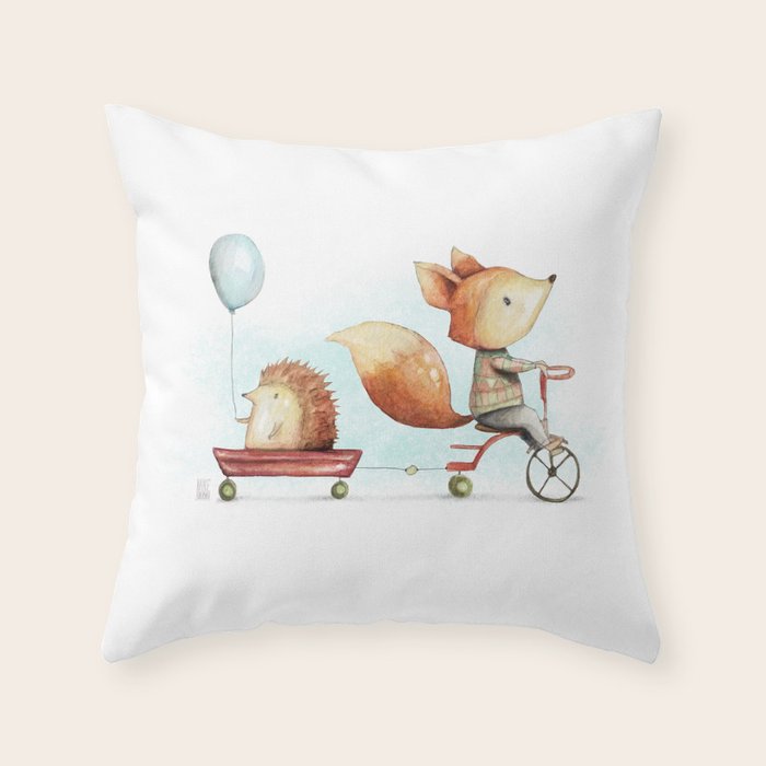 Best Friends Throw Pillow Gallery Image 1