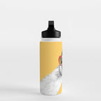 Fashion Hipster Llama with Glasses Water Bottle Gallery Image 3