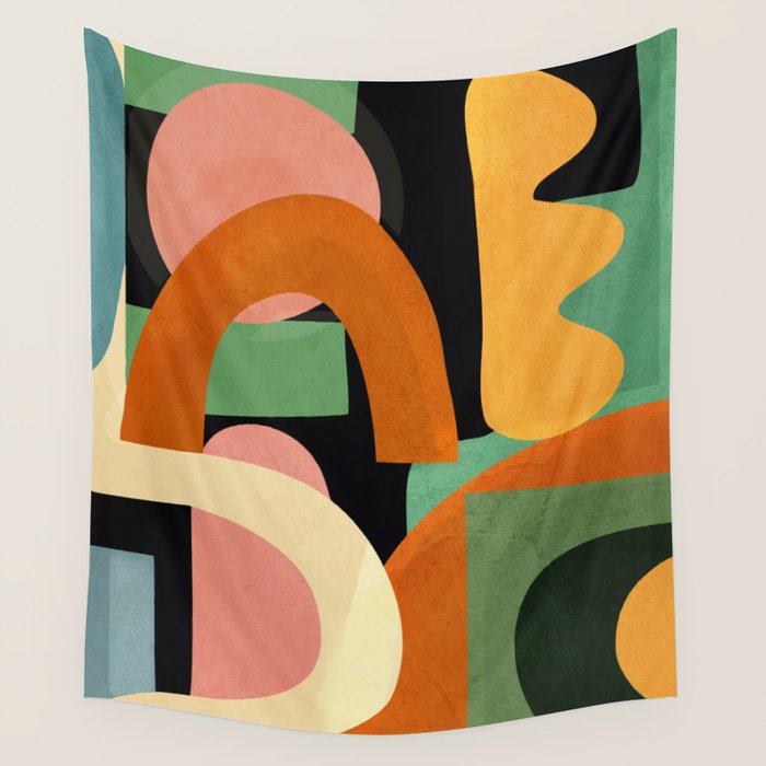 Minimal Modern Abstract 32 Wall Tapestry Gallery Image 4
