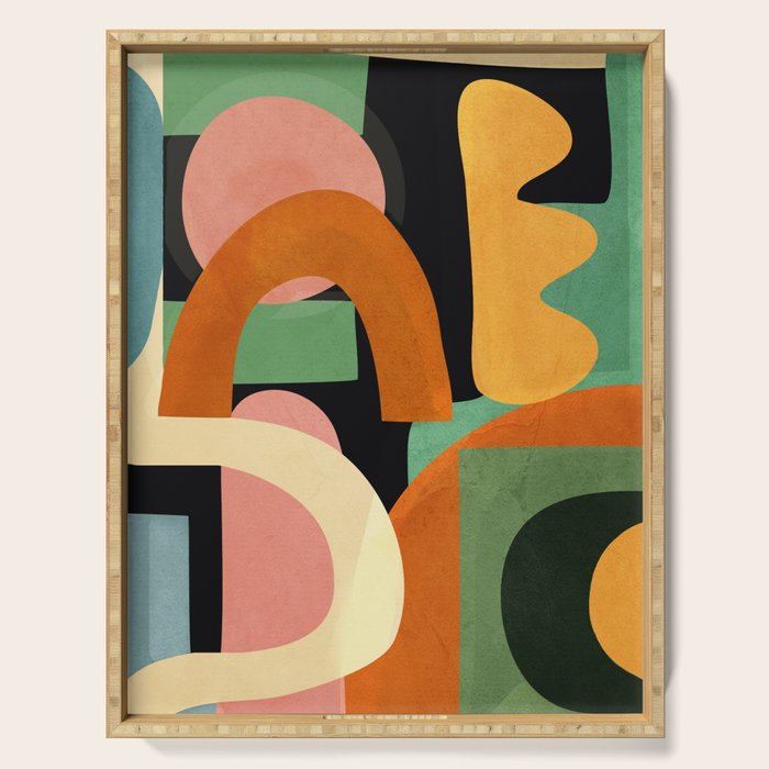 Minimal Modern Abstract 32 Serving Tray Gallery Image 1