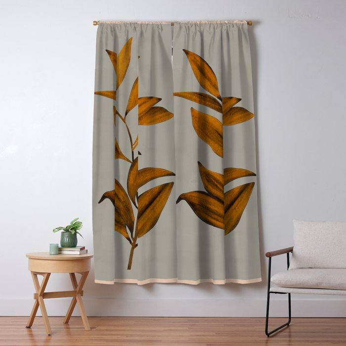 Abstract Art /Minimal Plant 78 Window Curtain Gallery Image 1