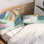 Modern Scenic Mountains  Pillow Sham Gallery Image 2