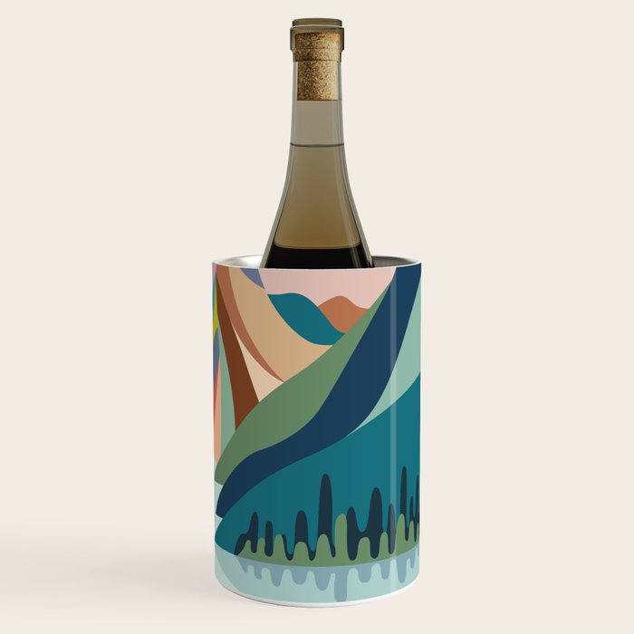 Modern Scenic Mountains  Wine Chiller Gallery Image 3