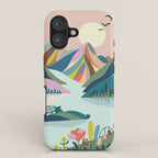 Modern Scenic Mountains  iPhone Case Gallery Image 1