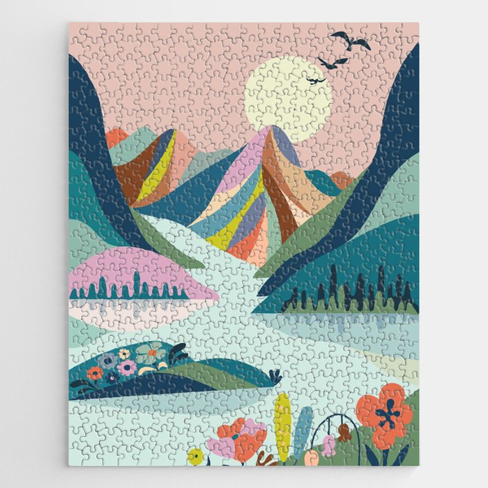 Modern Scenic Mountains  Jigsaw Puzzle Gallery Image 1