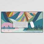 Modern Scenic Mountains  Desk Mat Gallery Image 1