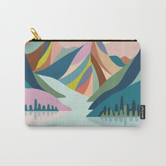 Modern Scenic Mountains  Carry All Pouch Gallery Image 1