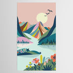 Modern Scenic Mountains  Tablecloth Gallery Image 2