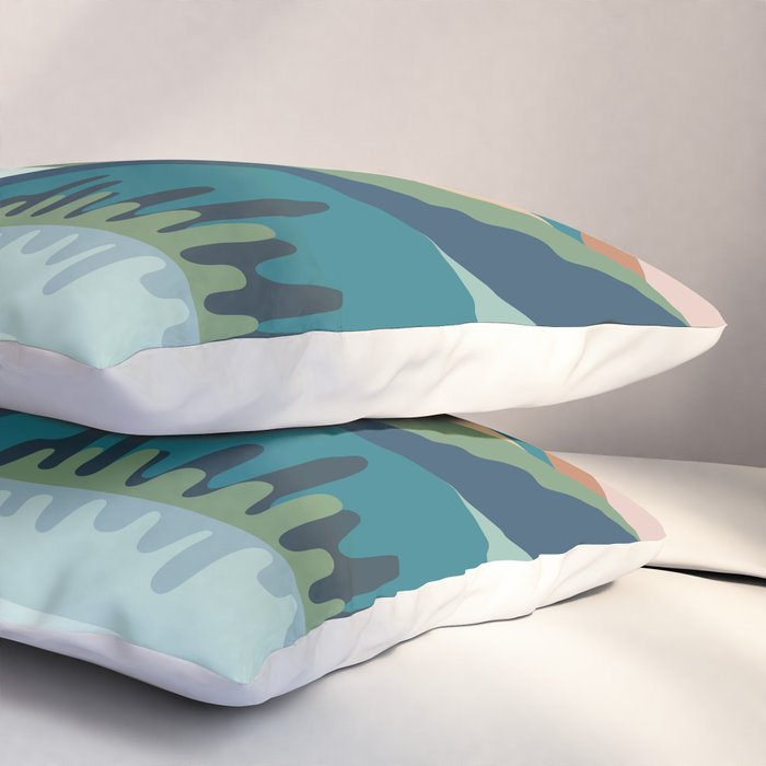 Modern Scenic Mountains  Pillow Sham Gallery Image 3