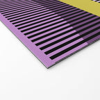  Retro Abstract And Geometric Shapes Purple, Mustard Yellow, Pink, Black Welcome Mat Gallery Image 2