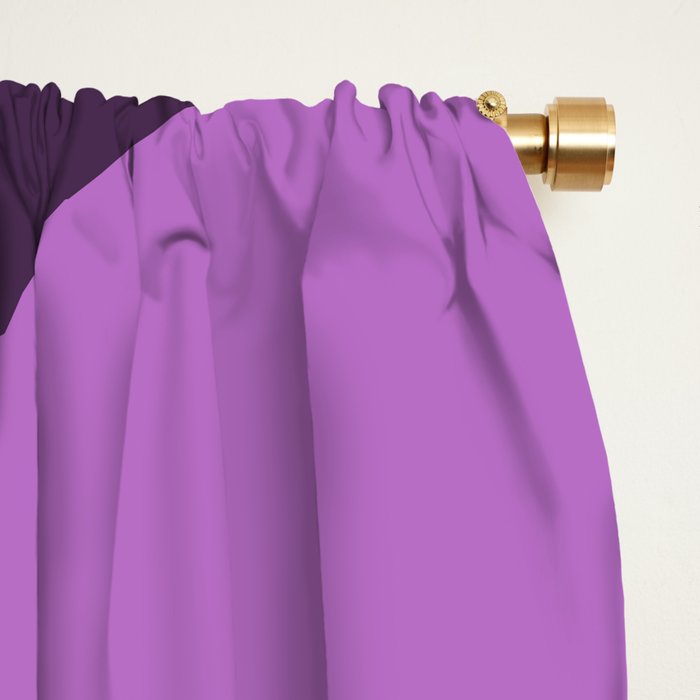  Retro Abstract And Geometric Shapes Purple, Mustard Yellow, Pink, Black Window Curtain Gallery Image 2