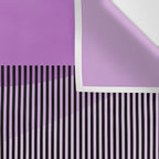  Retro Abstract And Geometric Shapes Purple, Mustard Yellow, Pink, Black Wall Tapestry Gallery Image 3