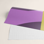  Retro Abstract And Geometric Shapes Purple, Mustard Yellow, Pink, Black Wrapping Paper Gallery Image 2