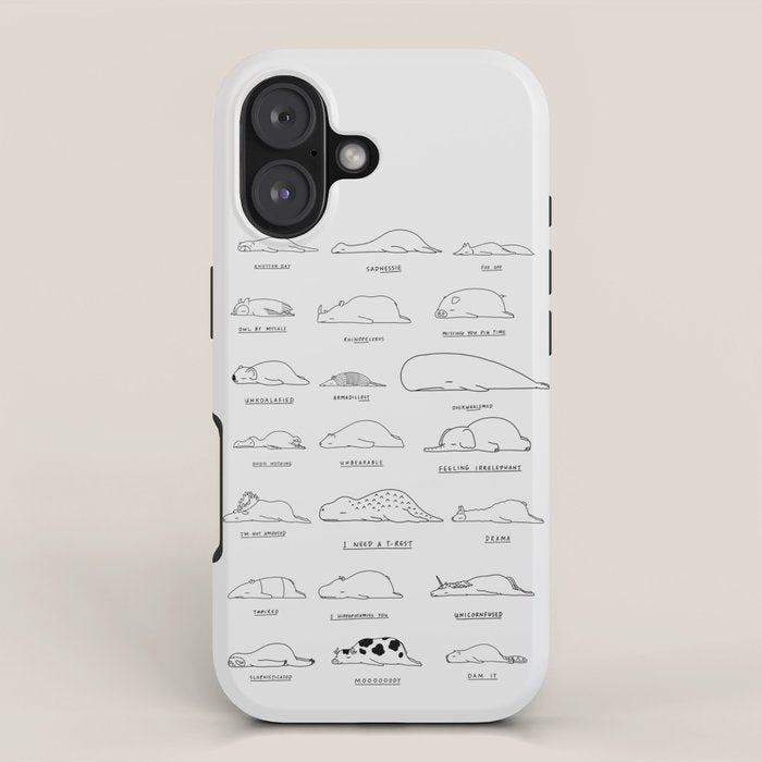 Moody Animals Pattern iPhone Case Gallery Image 1