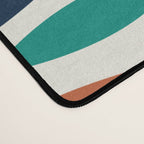 Midcentury Modern Fish Pattern in Mid Mod Teal, Olive, Mustard, Orange on Nearly White Desk Mat Gallery Image 4