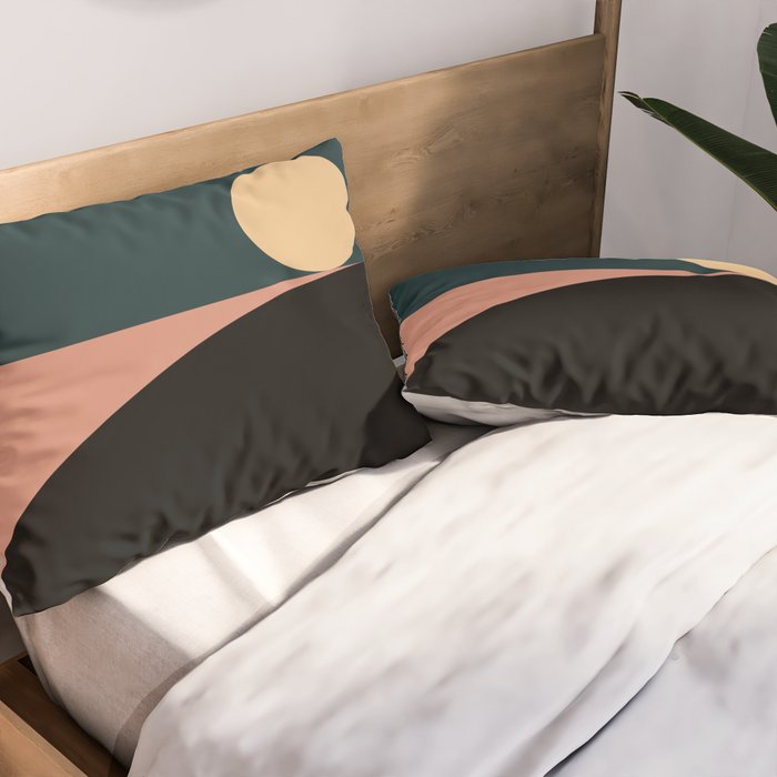 Simplistic Landscape X Pillow Sham Gallery Image 2