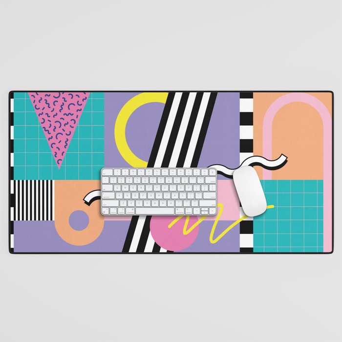 Memphis pattern 85 - 80s / 90s Retro Desk Mat Gallery Image 1