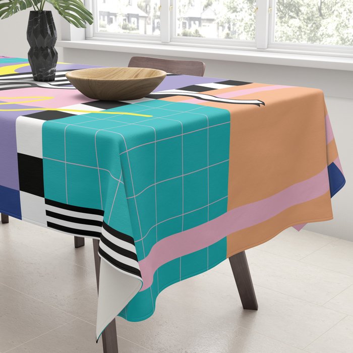 Memphis pattern 85 - 80s / 90s Retro Tablecloth Gallery Image 3