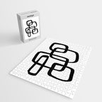 Retro Ink White Background Jigsaw Puzzle Gallery Image 2