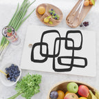 Retro Ink White Background Cutting Board Gallery Image 2