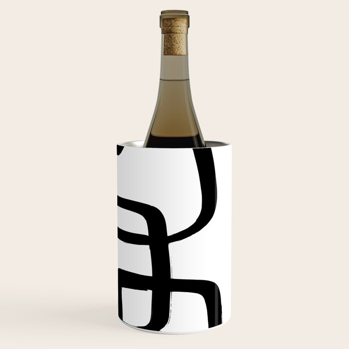 Retro Ink White Background Wine Chiller Gallery Image 3