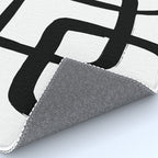 Retro Ink White Background Rug Gallery Image 4