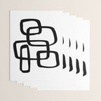 Retro Ink White Background Wrapping Paper Gallery Image 3