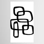 Retro Ink White Background Tablecloth Gallery Image 2
