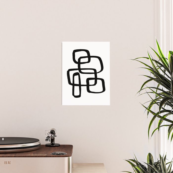 Retro Ink White Background Poster Gallery Image 2