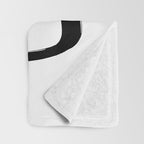 Retro Ink White Background Throw Blanket Gallery Image 3