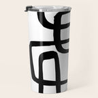 Retro Ink White Background Travel Mug Gallery Image 3