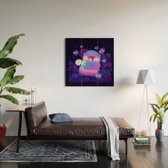 Blanket octopus Wood Wall Art Gallery Image 2
